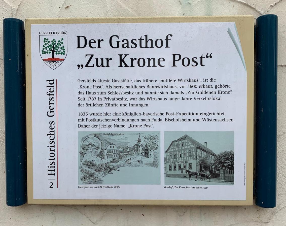 Hotel Krone Post Gersfeld Luaran gambar